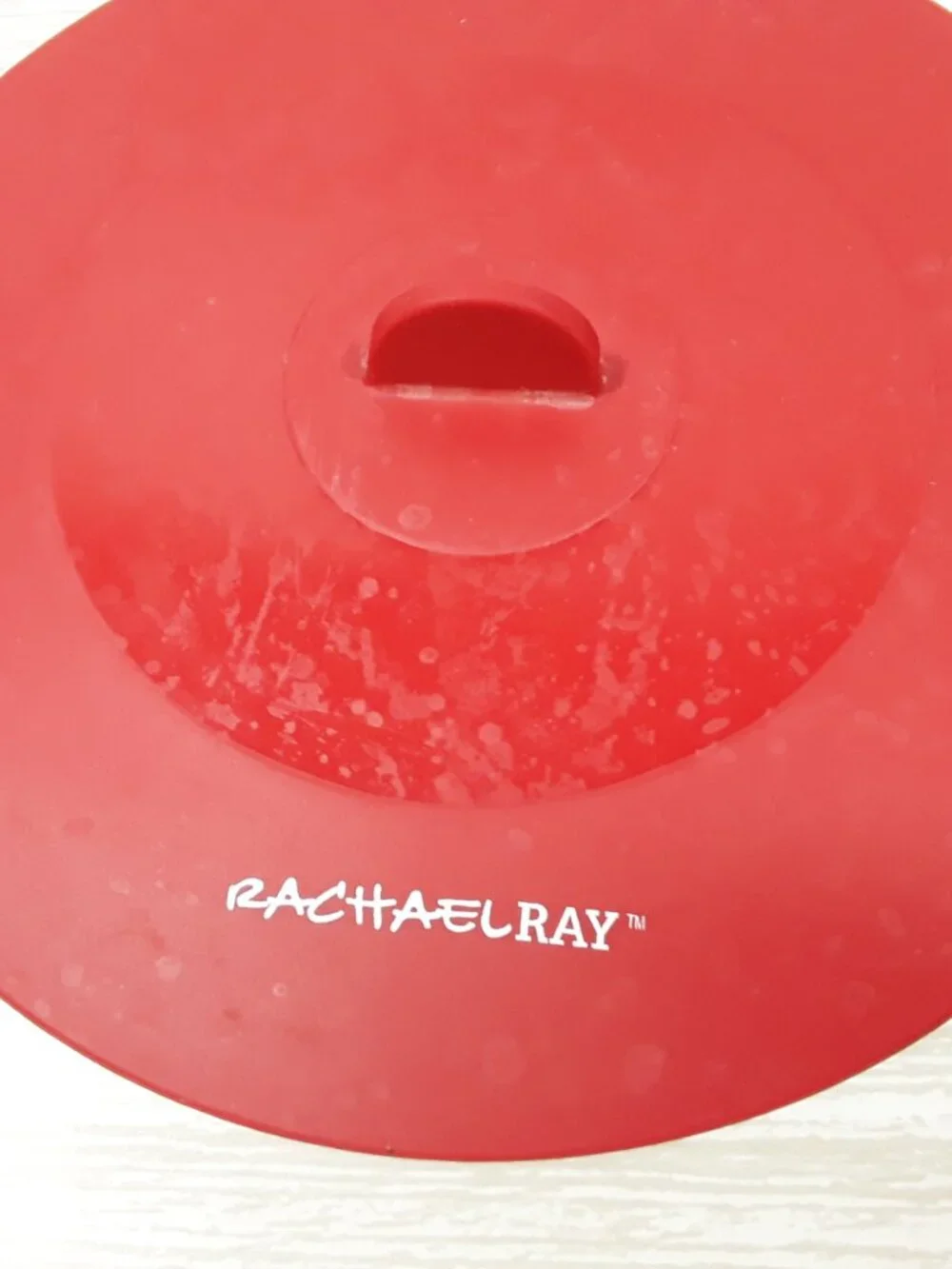 Set- 3 Rachael Ray Silicone Lids, Red Bowl Covers, Top This! Oven Microwave Safe